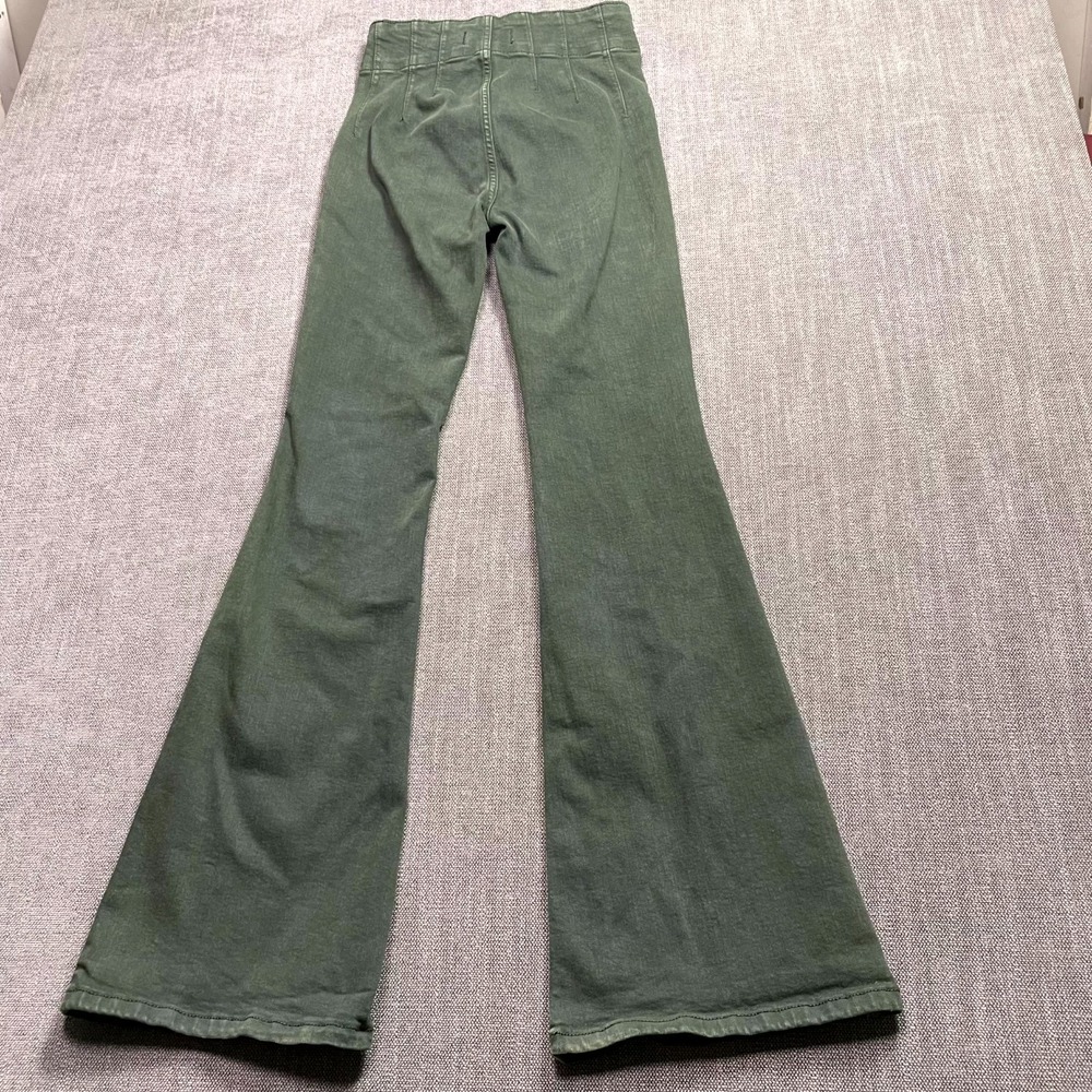 Free People We The Free Jayde Flare Jeans Womens 26 Green Everyday Casual Wear - Picture 2 of 13